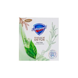 Safeguard Detox Face And Body Bar Tea Tree 3 Bars x 108g