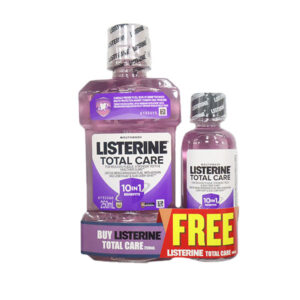 Listerine Total Care Mouthwash 250ml + 100ml (Pack of 8)