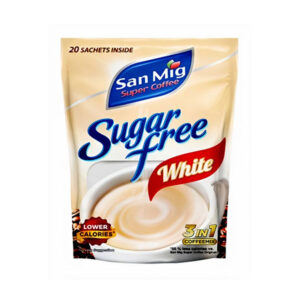 San Mig Super Coffee Sugar Free White 3-in-1 (9g x 20 Sachets)