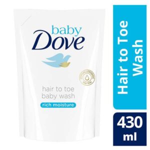 Baby Dove Hair To Toe Wash Rich Moisture Refill 430ml