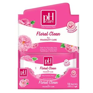 PH Care Feminine Wipes Floral Clean 10Sheets