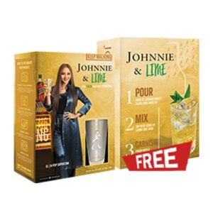 Johnnie Walker  Black 1l Highball Free 1 glasses