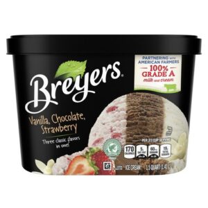Breyers Vanilla, Chocolate, Strawberry Ice Cream 48 Oz