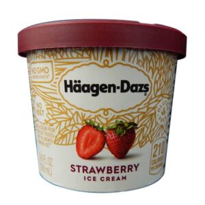 Haagen Dazs Strawberry Ice Cream 3.6oz