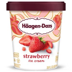 Haagen Dazs Strawberry Ice Cream 28o