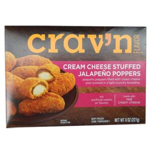 Crav'n Flavor Cream Cheese Stuffed Jalapeno Poppers 8oz