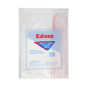 Edison Self Lock Plastic Bag No.18 25 x 50s