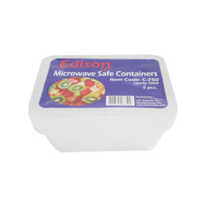 Edison Microwaveable Container Rectangle C-750 40x5's