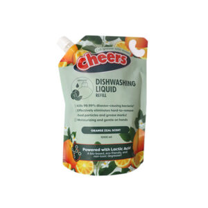 Cheers Dishwashing Liquid Refill Orange Zeal 1L ? 12