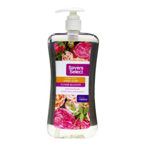 Savers Select Liquid Handsoap Flower Blossom 1L Bottle With Pump