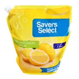 Savers Select Dishwashing Liquid Lemon With Spout 4L
