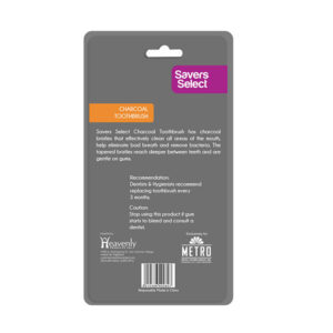 Alternative view of Savers Select Charcoal Toothbrush By 5's With Cap