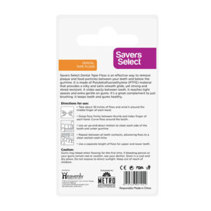 Alternative view of Savers Select White Dental Tape Floss 50m