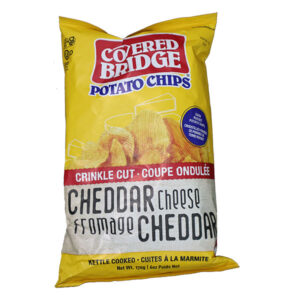 Covered Bridge Crinkle Cut Cheddar Cheese Potato Chips 170g