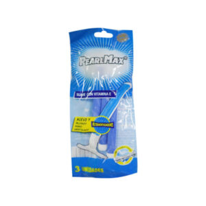 Pearlmax Stainless Steel Blade Fixed Head With Lubricating Strip Rubber Handle 40/400
