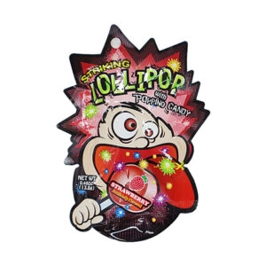 Striking Lollipop with Popping Candy Strawberry Flavor 13.8g