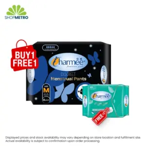 Buy 1 Charmee Menstrual Pants Discreet Medium 4's Free Charmee Ultra Thin Napkin With Wings For Regular Flow 6's