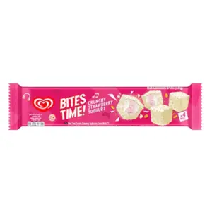 Wall's Bites Time  Crunchy Strawberry Yoghurt 56g