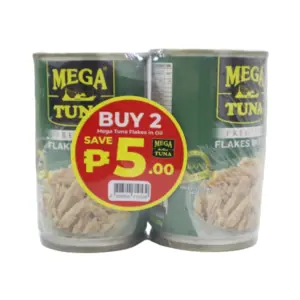 Buy 2 Mega Tuna Flakes In Oil 155g Save