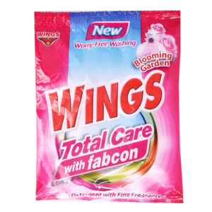 Wings Total Care Detergent with Fabcon Blooming Garden 52g