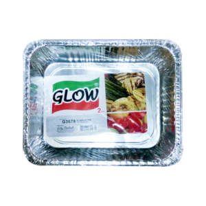 Glow Aluminum Tray G3678 Rectangular 2pcs
