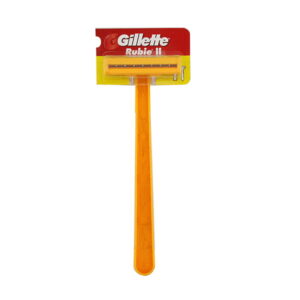 Gillette Rubie 2 Hangcard Razor Yellow 1Pc