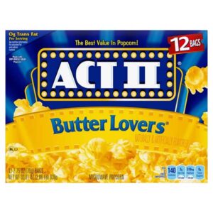 ACT II Butter Lovers Microwave Popcorn