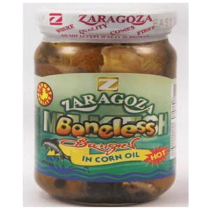 Zaragoza Boneless Bangus in Corn Oil Hot 220g