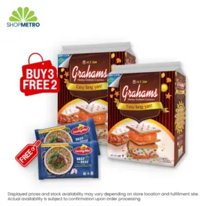Buy 3 Graham Handy Pack 200g Free 2 Lucky Me! Instant Mami Beef 55g