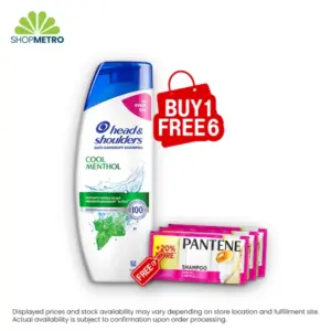 Buy 1 Head And Shoulders Shampoo Cool Menthol 170ml Free 6 Pantene Shampoo Hairfall Control 12ml