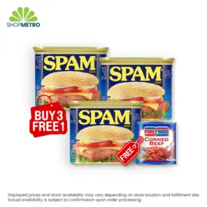 Buy 3 Spam Luncheon Meat 340g Free Purefood Corned Beef 210g