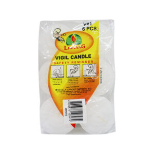 Liwanag Vigil and Filler Candle No.1 White 6s x 40