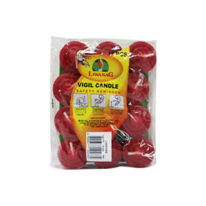 Liwanag Vigil And Filler Candle No.3 Red 12s x 40