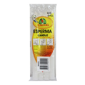 Liwanag Esperma Candle No.3 White 4s x 100