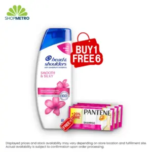 Buy 1 Head And Shoulders Shampoo Smooth And Silky 170ml Free 6 Pantene Shampoo Hairfall Control 12ml