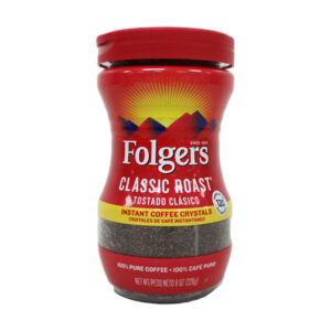 Folgers Classic Roast Instant Coffee Crystals 8oz