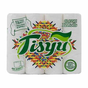 Tisyu Bathroom Tissue 2 Ply 12's