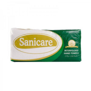 Sanicare Interfolded Hand Towels 2Ply 150 Pulls