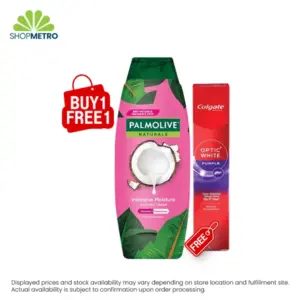 Buy 1 Palmolive Shampoo Intensive Moisture Pink 180ml Free Colgate Tp Optic White Purple 40g