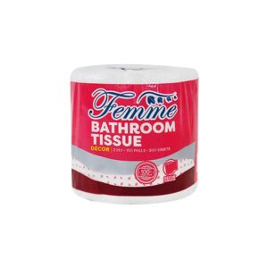 Femme Bathroom Tissue 300 Sheets 2-Ply