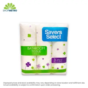 Savers Select Bathroom Tissue 3Ply 500Sht 9 Rolls