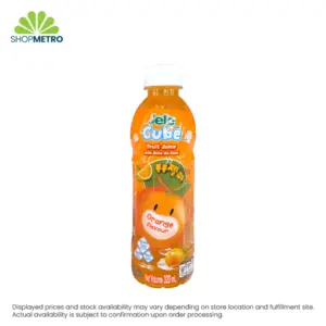 Jele Cube Fruit Juice With Nata De Coco Orange 320ml
