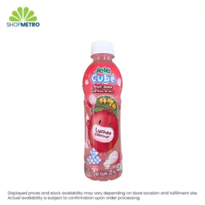 Jele Cube Fruit Juice Wiith Nata De Coco Lychee 320ml