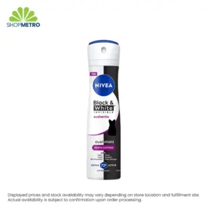 Nivea Black And White  Invisible Authentic Deo Spray 150ml