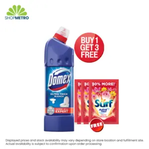 Buy 1 Domex Ss Multipurpose Liquid Lemon 1L Free 3pcs Surf Powder Cherry Blossom 57g