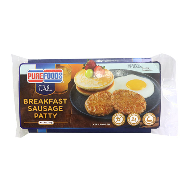 Purefoods Deli Breakfast Sausage Patty 400g