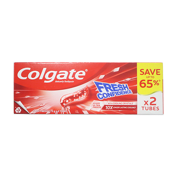 Colgate Fresh Confidence Plus Spicy Fresh 173g Twinpack