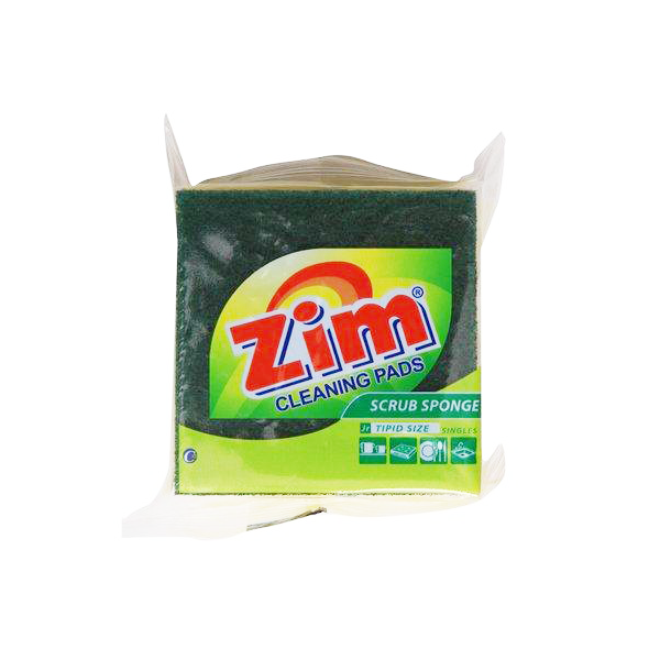 Zim Cleaning Pads Scrub Sponge Singles