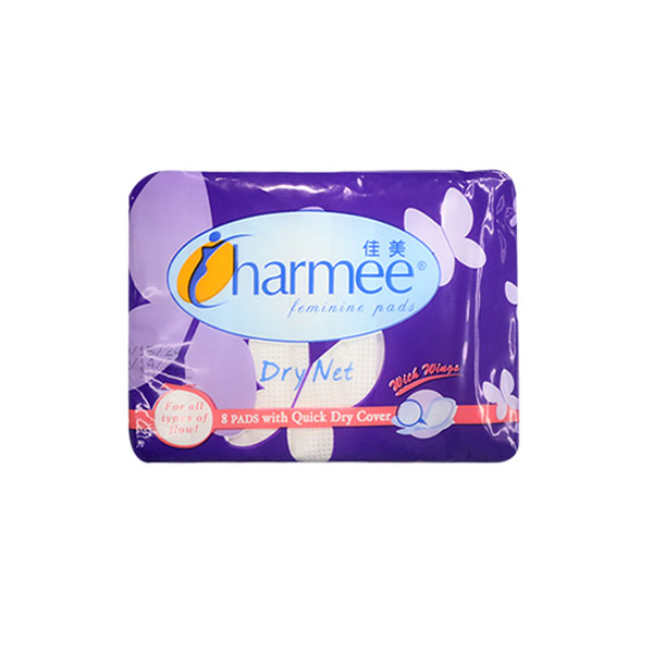 Charmee Drynet With Wings Pads 36/8's