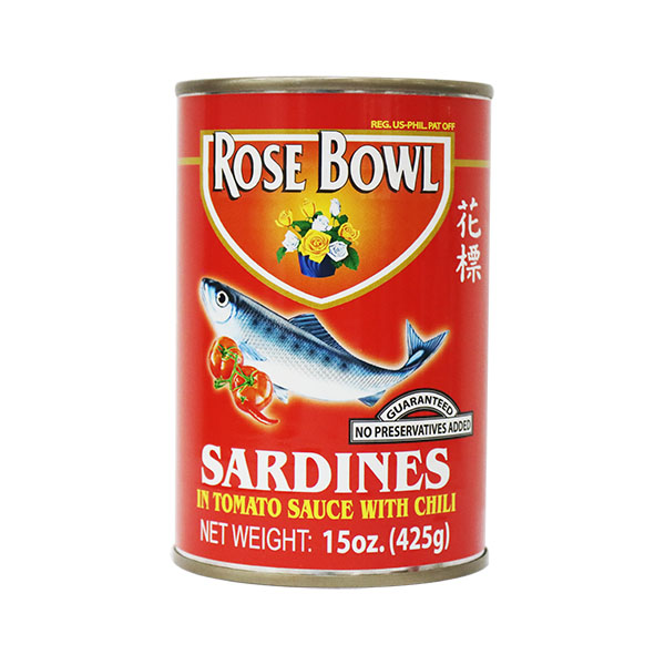 Rose Bowl Sardines in Chili Tomato Sauce 425g